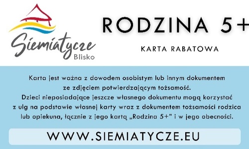 WZÓR KARTY RODZINA 5+ - tył